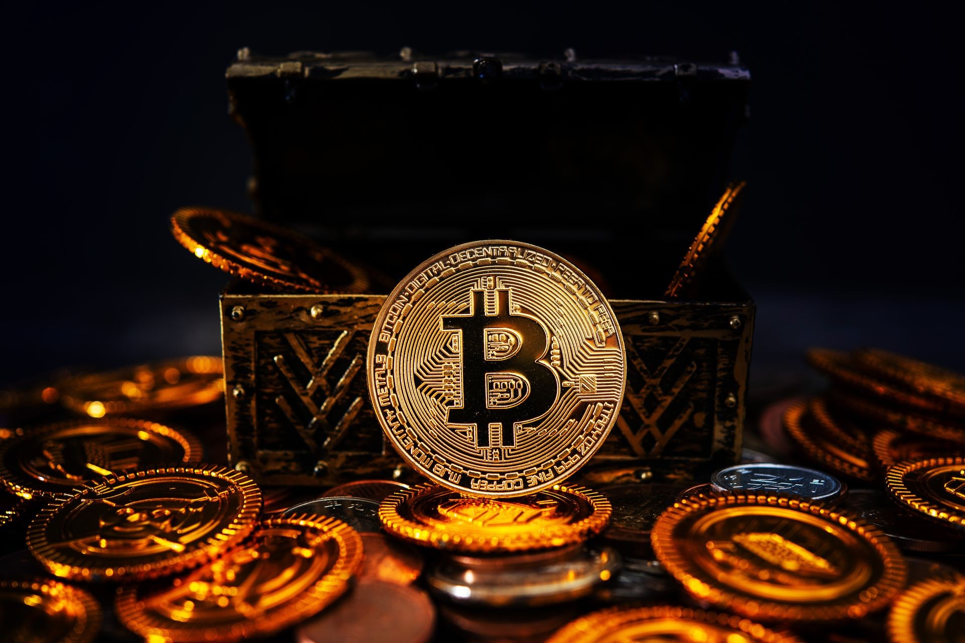 Crypto currency was found in the treasure box